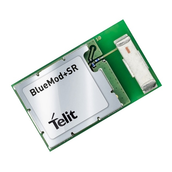 Telit Wireless Solutions BlueMod+SR Hardware User's Manual