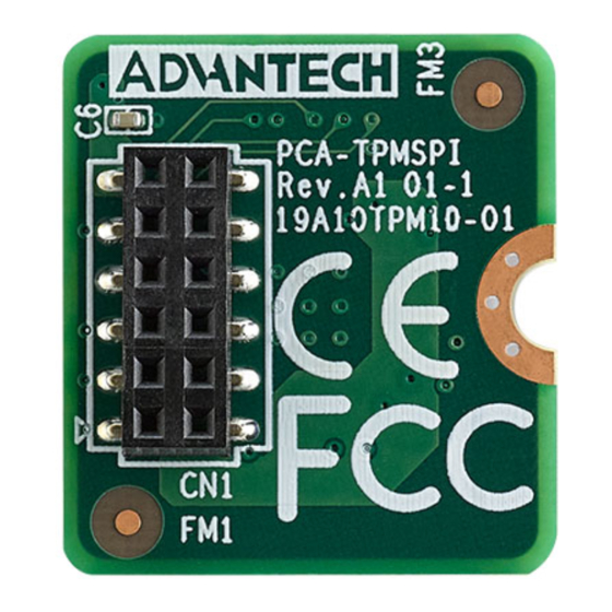 Advantech PCA-TPMSPI Startup Manual