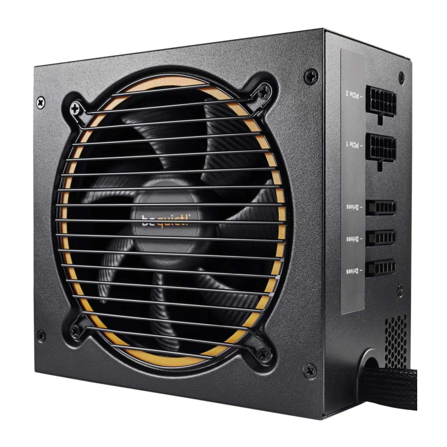 be quiet! Pure Power 10 700W CM/600W CM/500W CM - Power Supply Manual