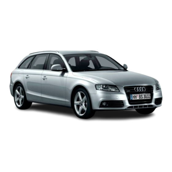 Audi A4 Avant 2011 Owner's Manual