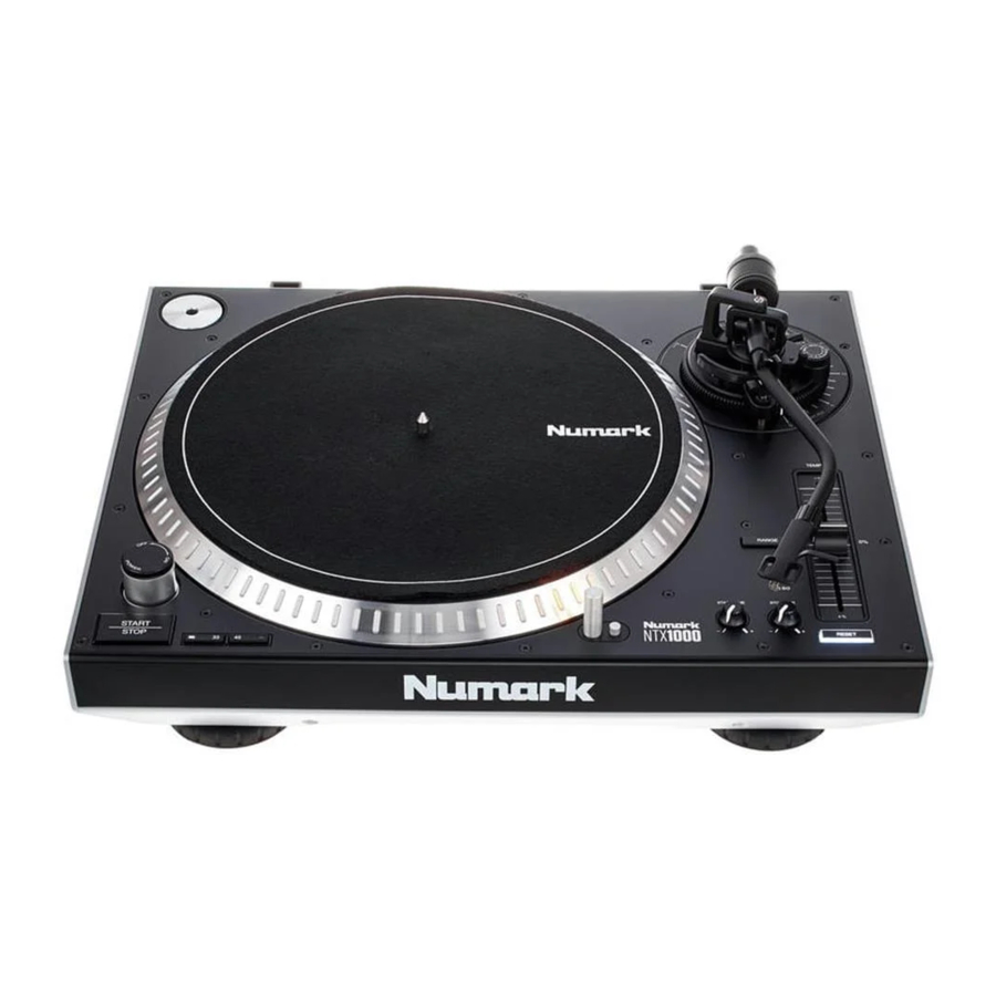 Numark NTX1000 - Drive Turntable Manual