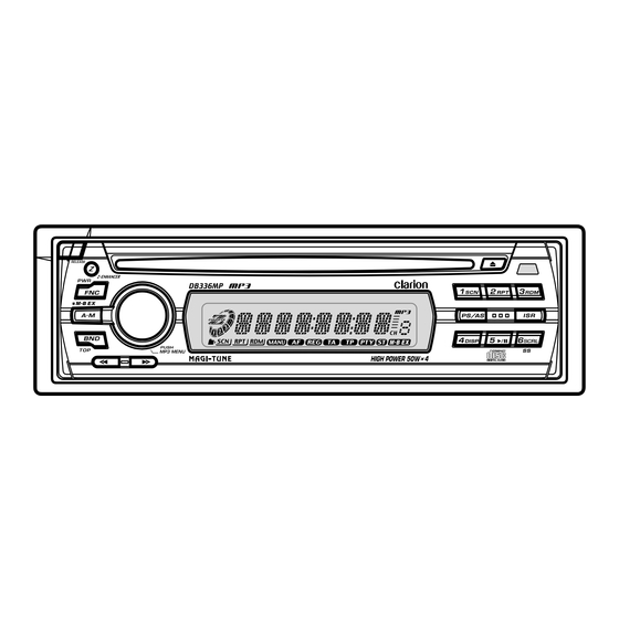 Clarion DB336MP Owner's Manual