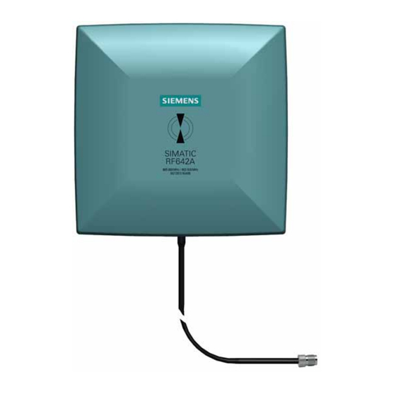 Siemens SIMATIC RF642A Operating Instructions Manual
