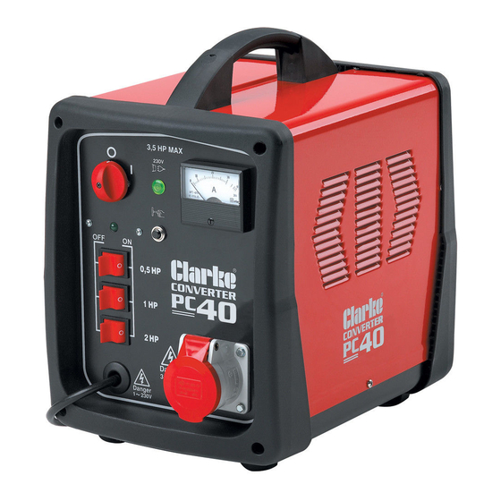 Clarke PC40 User Instructions