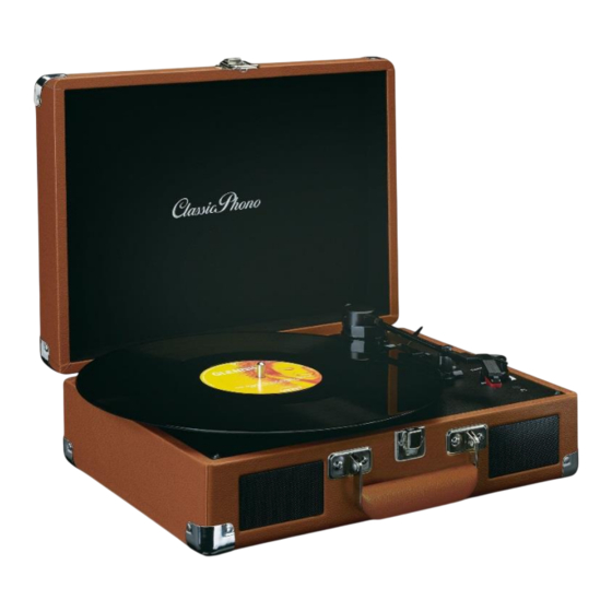 LENCO Classic Phono TT-10BN User Manual