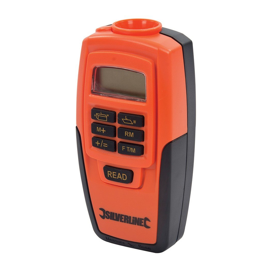 Silverline Digital Range Measure 0.6-15m Operating Instructions