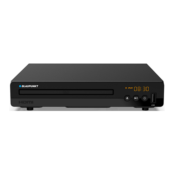 Blaupunkt BDVD5200H Instruction Manual
