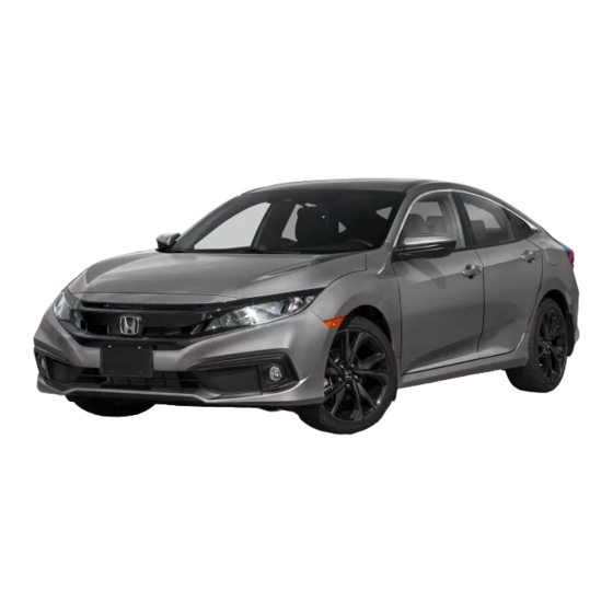 Honda CIVIC Sedan 2020 Owner's Manual