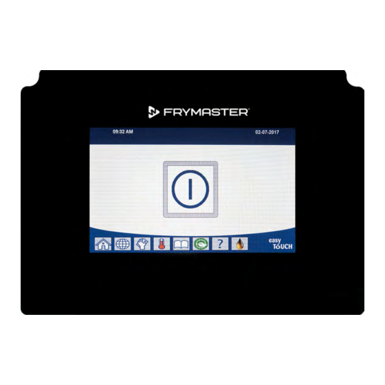 Frymaster FilterQuick FQ4000 easyTouch Programming Manual