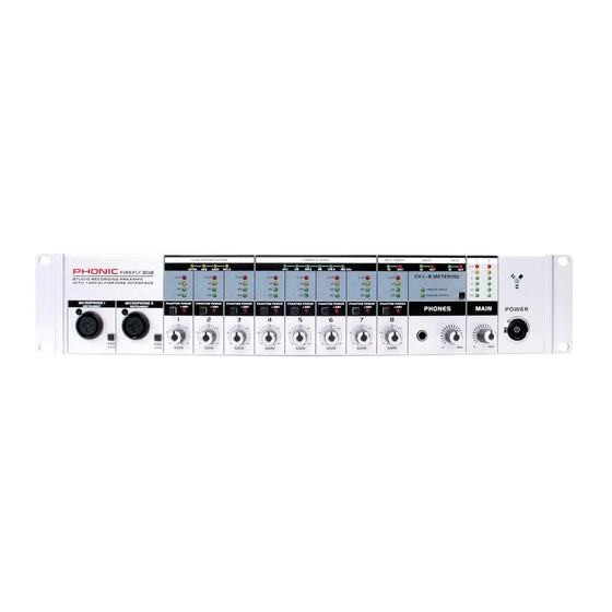 Phonic Firefly 808 Universal User Manual
