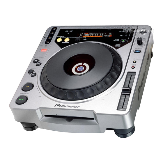 PIONEER CDJ-800 SERVICE MANUAL Pdf Download | ManualsLib