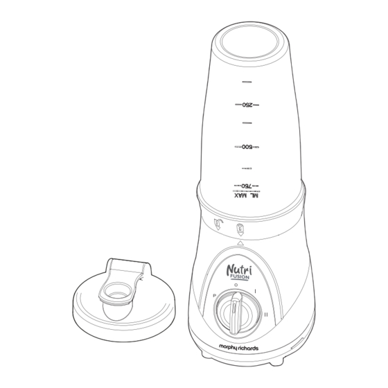 Morphy Richards Nutri Fusion Manual