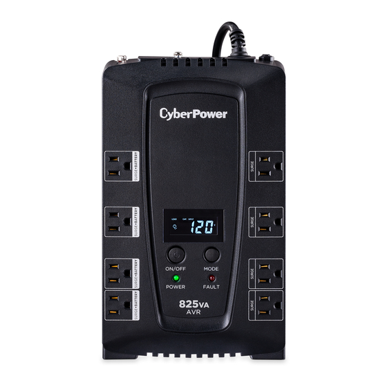 CyberPower CP825AVRLCD-G Series User Manual