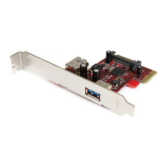 StarTech.com 8STPEXUSB3S11 Expansion Card Manuals