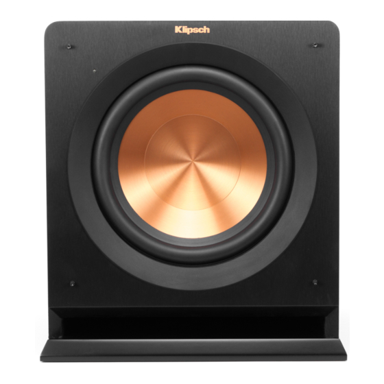 Klipsch REFERENCE R-110SW User Manual