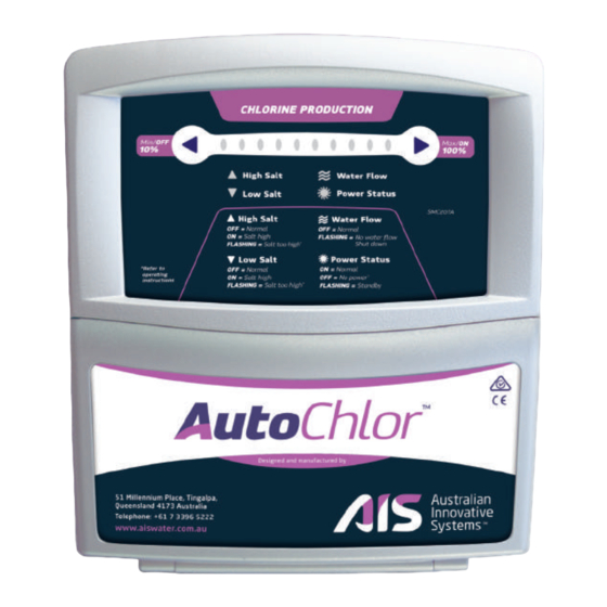 SMC Networks AutoChlor SMC20TA Instruction Manual