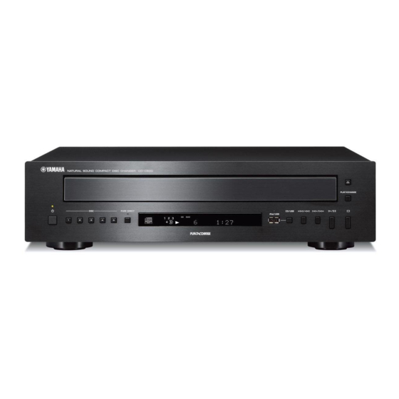 Yamaha CD-C600BL Owner's Manual