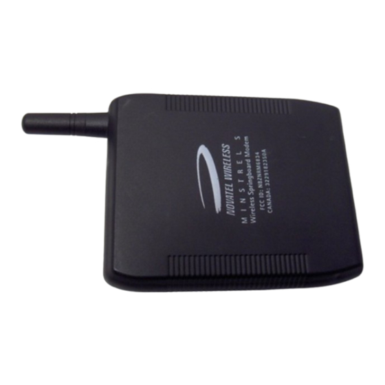 Novatel Minstrel S User Manual