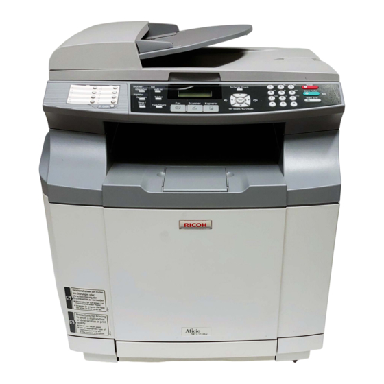 Aficio SPC210SF Manuals