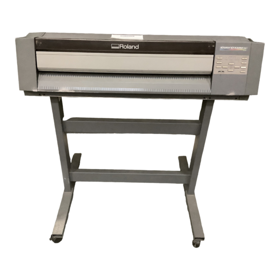 Roland ColorCAMM PRO PC-600 Frequently Asked Questions