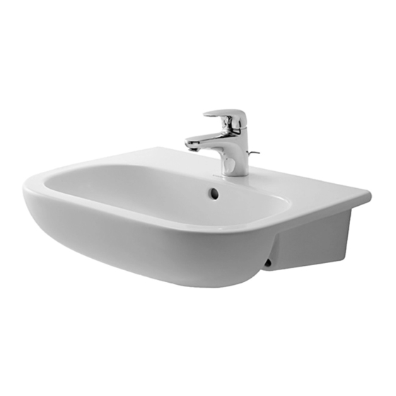 DURAVIT 033955 Series Template And Mounting Instructions
