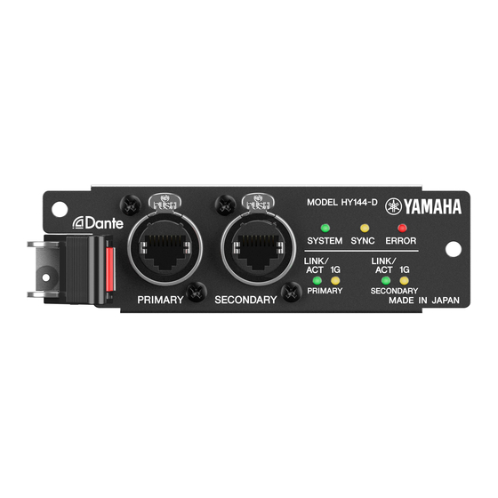Yamaha HY144-D Owner's Manual
