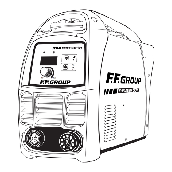 F.F. Group E-PLASMA 50K Original Instructions Manual