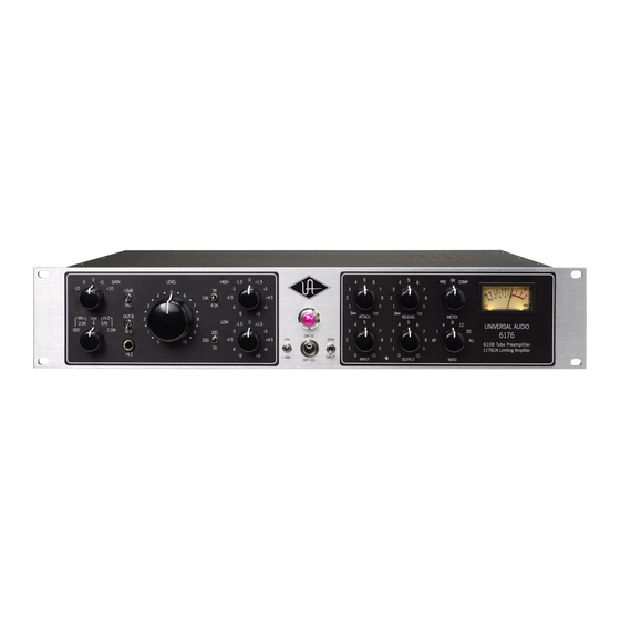 Universal Audio 6176 Manual