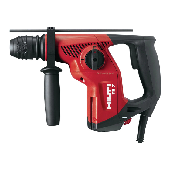 Hilti TE 7 User Manual