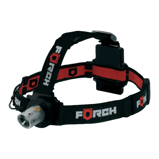 Forch 3885 29 Quick Start Manual