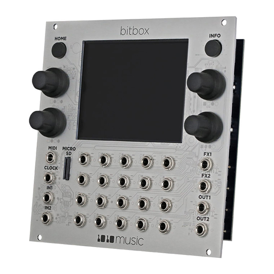 1010music Bitbox MK2 1.0 Quick Start Manual