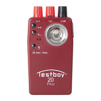 Testboy Testboy 20 Plus Operating Instructions Manual