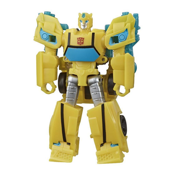 Hasbro TRANSFORMERS BUNBLEBEE CYBERVERSE AVENTURES Quick Start Manual