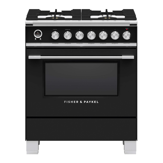 Fisher & Paykel OR30SCG6B1 Cooking Manual