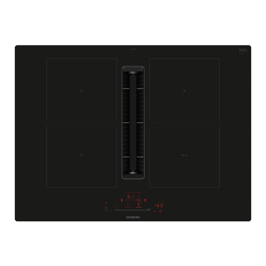 Siemens Iq500 ED711HQ26E - Induction Hob Manual