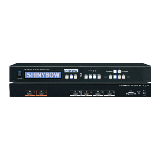 Shinybow USA SB-5642 Instruction Manual