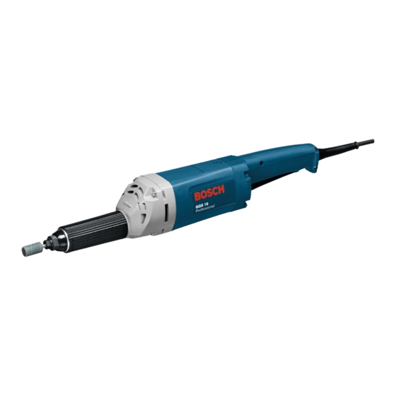 Bosch GGS 16 Professional Original Instructions Manual