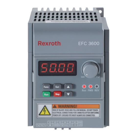REXROTH EFC 3600 Operating Instructions Manual