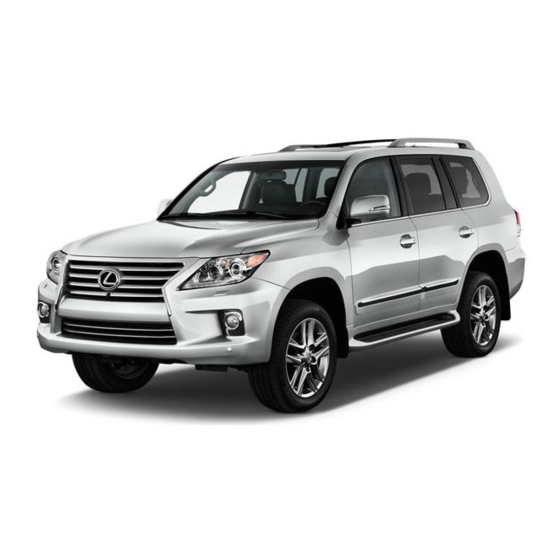Lexus LX570 Pre-Delivery Service Manual