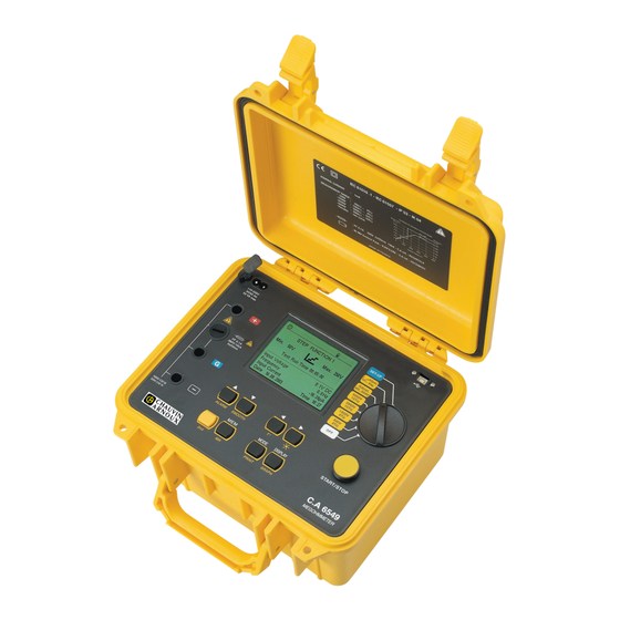 Chauvin Arnoux CA 6549 User Manual