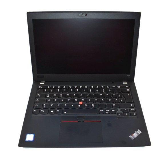 Lenovo ThinkPad X280 Setup Manual
