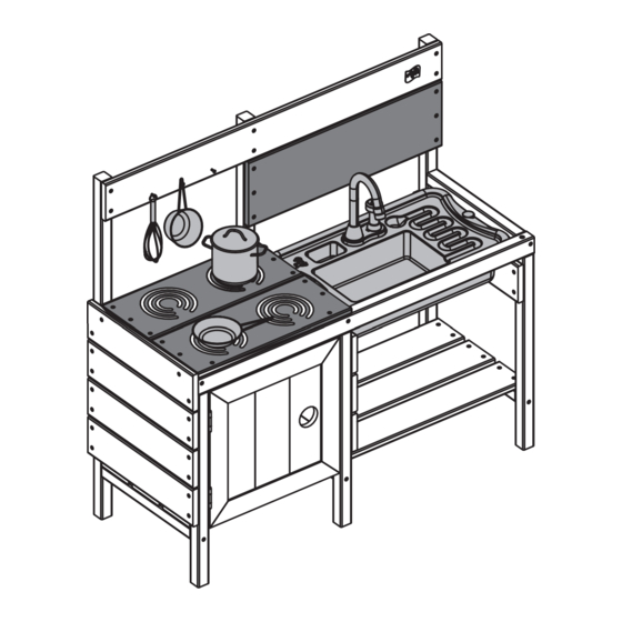 TP Toys Splash and Play Happy Chef Wooden Mud Kitchen Instructions For Assembly, Maintenance And Safe Use