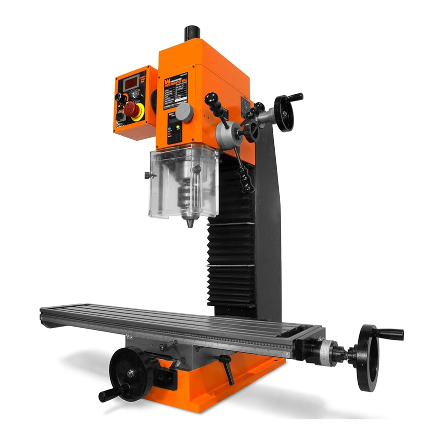 WEN 33075, 33075T - 11-Amp Variable Speed 16-Inch Benchtop Milling Machine Manual