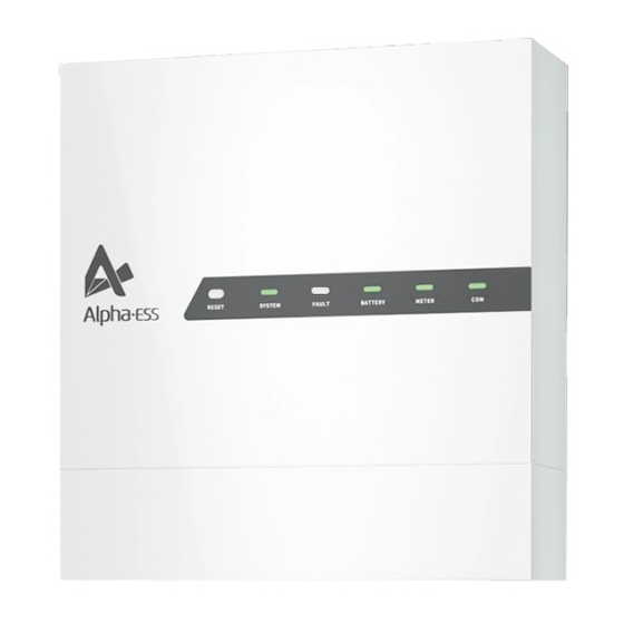 AlphaESS SMILE-T10-HV-INV Quick Installation Manual