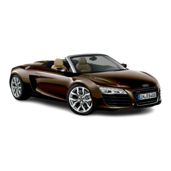 Audi R8 Spyder 2014 Owner's Manual