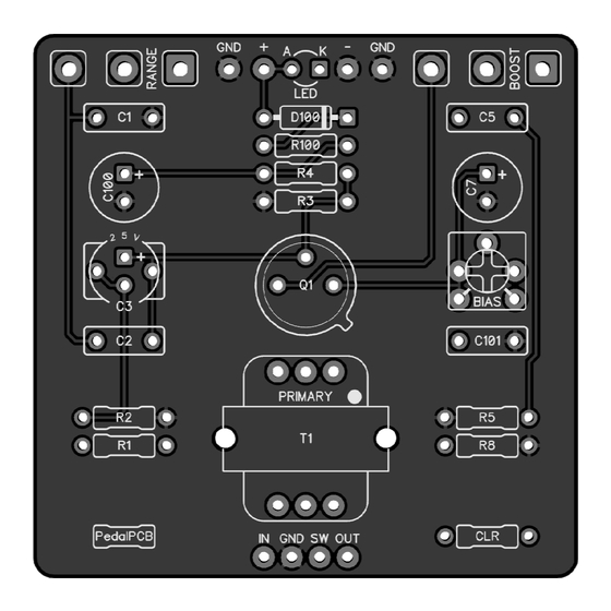 PedalPCB Granger Boost Manual