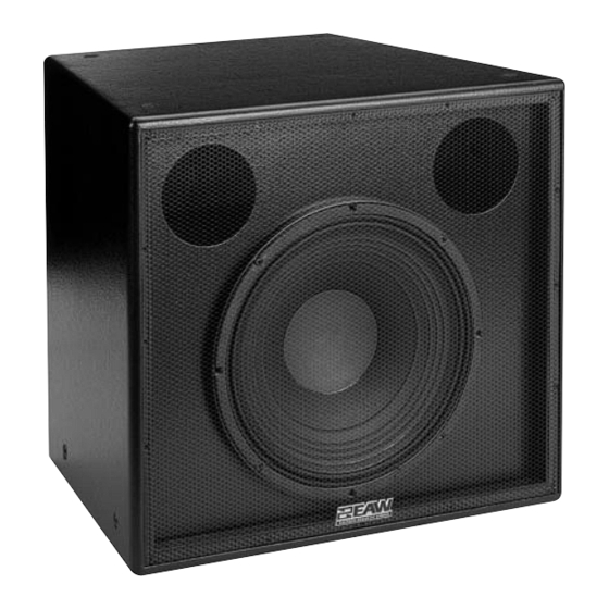 EAW SUBWOOFER AS415e Specifications