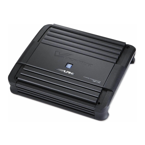Alpine MRP-F600 Owner's Manual