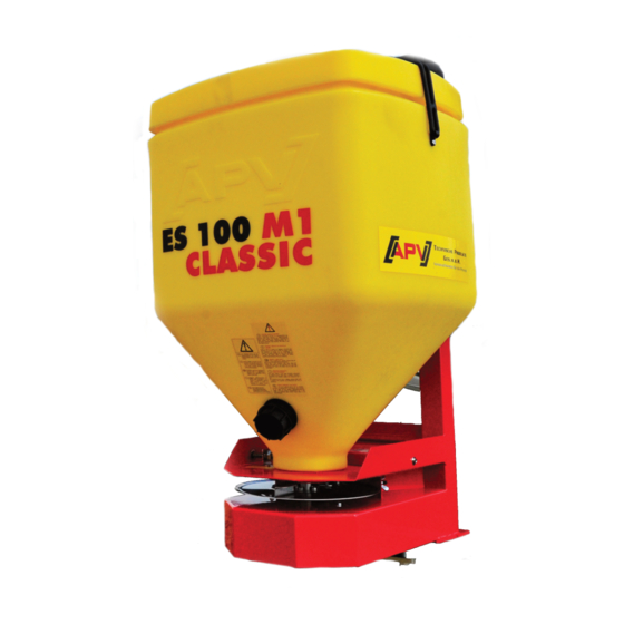 APV ES 100 M1 Classic Original Operating Manual