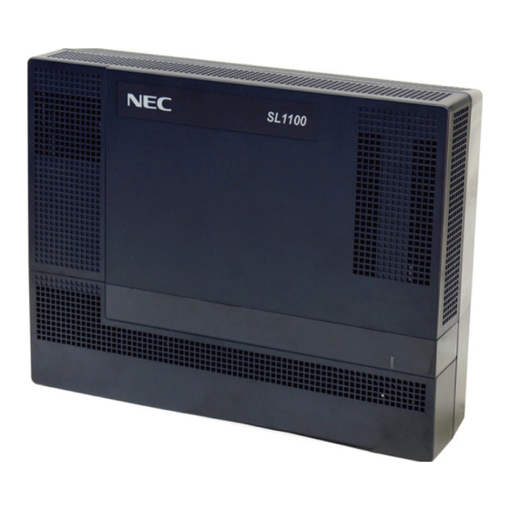 NEC SL1100 Hardware Manual